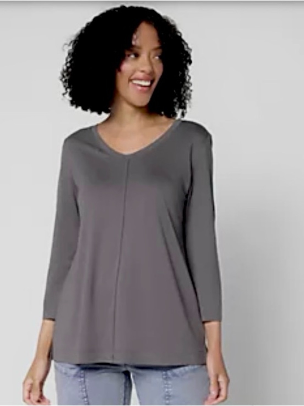 New LOGO Principles by Lori Goldstein 3/4 Sleeve Knit Top / Large